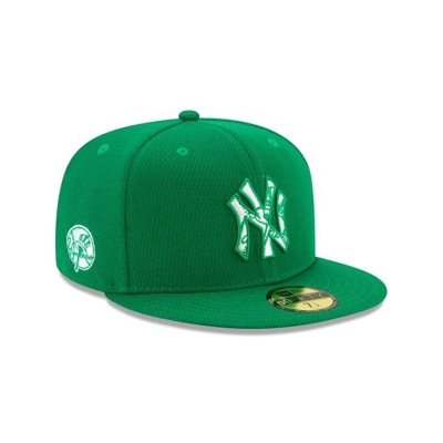 New York Yankees Gorra | New Era MLB St Patricks Day 59fifty Fitted Cap Mexico - Verdes